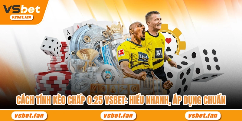 Cách Tính Kèo Chấp 0.25 Vsbet Hiểu Nhanh, Áp Dụng Chuẩn